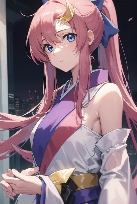 lacusclyne, <lora:lacusclyne:1>,lacus clyne, blue eyes, hair ornament, long hair, wave hair ornament, pink hair, ponytail, hair ribbon, hair clip,
BREAK japanese clothes, kimono,
BREAK outdoors, city,
BREAK looking at viewer, BREAK <lora:GoodHands-vanilla:1>, (masterpiece:1.2), best quality, high resolution, unity 8k wallpaper, (illustration:0.8), (beautiful detailed eyes:1.6), extremely detailed face, perfect lighting, extremely detailed CG, (perfect hands, perfect anatomy),