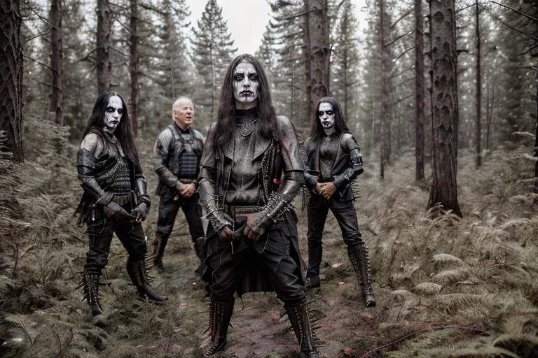 Black Metal Outfit by milkomt