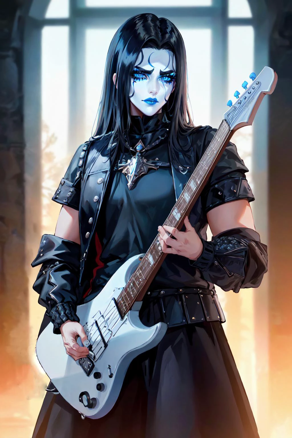 Black Metal Outfit by milkomt