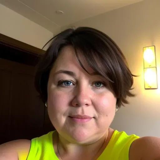 (wide angle:1.2), (chubby:1.25), double chin, 1 woman, ((upper body selfie, pissed)), masterpiece, best quality, ultra-detailed, (florescent lighting:1.6), mad, disappointed, sweatpants, t-shirt, analog style (look at viewer:1.2) (skin texture) (film grain:1.3), (warm hue, warm tone), close up, cinematic light, sidelighting, ultra high res, best shadow, RAW, (best quality), (masterpiece:1.2), 4k ,(ultra detailed:1.2)