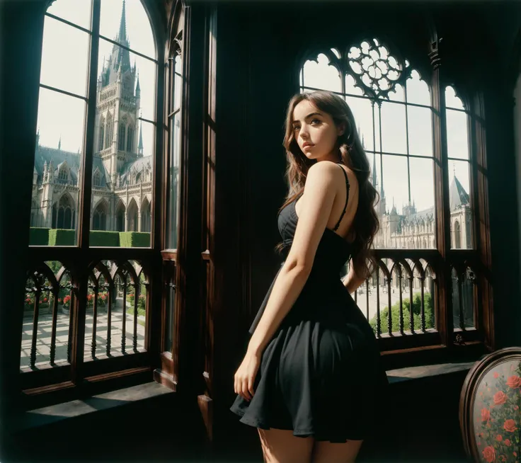 ((best quality)),((masterpiece)),((realistic)),(detailed),
ana de armas, ample bosom, slim, muscle, flirting, (dress), haunted house, large window, gothic architecture, overlooking rose gardens
(35mm fuji provia 100f)
, ,((masterpiece)), absurdres
<lora:add_detail:0.3>
<lora:epiNoiseoffset_v2:0.7>
<lora:FilmG4:0.7>