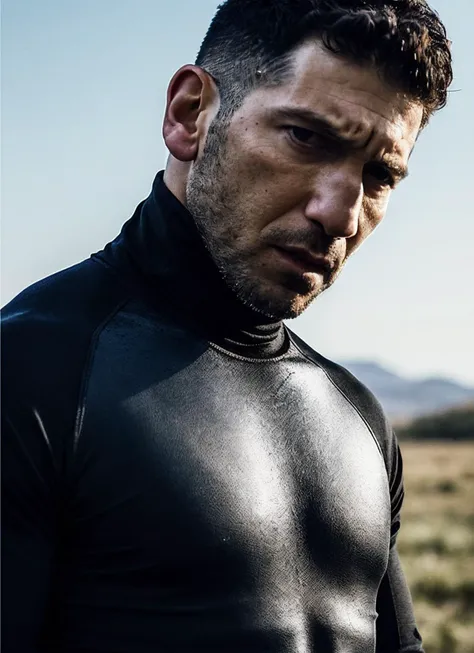 A stunning intricate full color portrait of (sks person:1), wearing a black turtleneck, epic character composition, by ilya kuvshinov, alessio albi, nina masic, sharp focus, natural lighting, subsurface scattering, f2, 35mm, film grain, <lora:locon_jon_v1_from_v1_64_32:1.3>