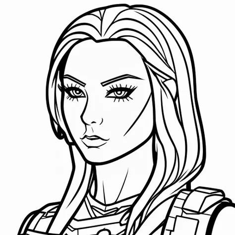 <lora:LFM:\1> legoman SD, lineart, monochrome, drawing of a woman