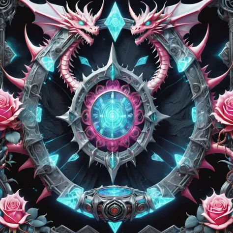 ((best quality)), ((masterpiece)), ((realistic,digital art)), (hyper detailed),DonMR0s30rd3rXL rose Dragon Divination Lair, Blankets/Comforters, Tapestry with Wrapped Cords tapestry,Carpet, Bioluminescent Organisms, Rope Lights, fantasy, octane rendering <lora:DonMR0s30rd3rXL-000012:0.8>