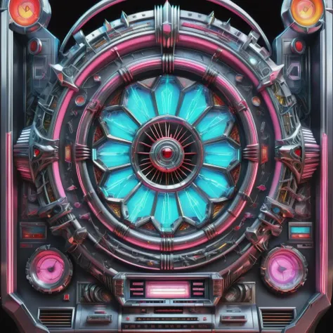 ((best quality)), ((masterpiece)), ((realistic,digital art)), (hyper detailed),DonMR0s30rd3rXL Jukebox, Switches,User Interface Labels,Usability,Tires,Reconfigurable Layout, Latticework, Spongy, , octane rendering, raytracing, volumetric lighting, Backlit,Rim Lighting, 8K, HDR, <lora:DonMR0s30rd3rXL-000012:1>