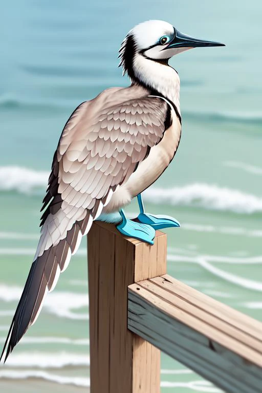 blue-footed booby, great tit