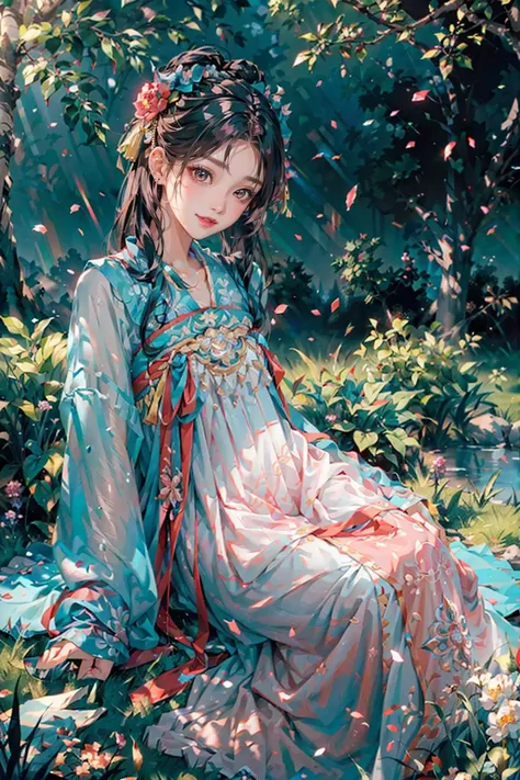 <(best quality, extremery best quality, masterpiece:1.4), (realistic, intricate details:1.4), (photorealistic:1.4), (extremely intricate:1.4), highres, ultra highres, ultra-detailed, absurdres, incredibly absurdres, extremely detailed, high quality, high resolution, hyperrealistic, ultra-realistic, hyper-detailed, top quality, best, fine detail, massive detail, Highly detailed, extreme detailed, highest detailed, high-res, absolutely resolution, reflection, (refraction:1.4), (hyperrealism:1.4)>, BREAK, 1girl, solo, looking at viewer, (young cute beautiful 18-year-old girl:1.4), 3d face, (hand of Guido Daniele:1.4), beautiful girl, Beautiful face, pretty, girlface, kpop idol, supermodel, stunning innocent symmetry face, perfect body, medium breast, slim waist, slim legs, (high detailed skin:1.5), glowing eyes, goddess, natural skin texture, shiny skin, White skin, Beautiful detailed face, detailed face, real skin texture, cute delicate face, finely detailed face, golden ratio, golden ratio face, expressive eyes, perfect face, perfect skin, flawless face, clear face, shiny hair, pale skin, Proper body proportion, perfect anatomy, realistic skin texture, luscious lips, glossy lips, natural makeup, beautiful bright pupils, slender figure, intricate eyes, detailed pupils, detailed face and eyes, longeyelashes, blush, good hand, perfect hands, pretty face, beautiful female bodies, finely detailed skin, oily shiny skin, clean facial features, an extremely delicate and beautiful, cute & girly, beautiful detailed eyes, stars in the eyes, detailed simmetric eyes, perfect smooth skin texture, BREAK, (((((standing, (hanfu, tang style, tang style outfits, pink upper shan, pink chest pleated skirt, red with pink waistband, red pibo:1.4), (smile, Pink hair, Pink eye, long hair, Pink eyelashes, Pink lips, Pink lip colour, Eyes glowing Pink, flat bangs, pink fluffy bunny:1.5), (night, Night time, moon light, sky, landscape, aurora borealis, stars, outdoors, Chinese, Pink fireworks, Sakura tree background:1.4), (lake background, mountains, full moon background, night lake shore, river, forest, chinese style countryard, lanterns, pond, cobblestone pathway, building pavilion, chinese buildings, moutains, misty lake, ancient chinese background, puddle, after the rain, petals falling, wet grass and trees, flower sea, in a meadow, waterfall, breeze, flying splashes, flying petals, leaves, bloom, bloom effect, surrounded by heavy floating petal flow, petal, Pink butterfly, flower, detailed beautiful grassland with petal, flowers, plants, Pink rose, many Pink roses, leaves falling from the tree, dust is drifting, ethereal, scenery, nature, mysterious background:1.4), (iridescent colors, Iridescence, blush, mysterious, fantasy background, fantasy, open mouth:1.2), (fog, wind:1.2), (Luminescent Particles:1.3), (fullbody:1.2), (eye focus, face focus, character focus, close-up face:1.2), (dutch angle, cowboy shot:1.3), colorful refraction)))), BREAK, <watercolor, available light, detailed light, volumetric fog, beautiful lighting, Rembrandt lighting, Cinematic, pixel art, game art, key visual, surreal, PBR Texturing, Anisotropic Filtering, Maximum Clarity And Sharpness, Albedo And Specular Maps, Multi-Layered Textures, Surface Shading, Sub-Pixel Convolution, Sub-Pixel Convolution, Accurate Simulation Of Light-Material Interaction, blurry foreground, broad light, volumetric light effect, matte painting, perfectly defined features, volumetric lighting, Tone Mapping, Lumen Reflections, Global illumination, Ray Tracing, Screen Space Global Illumination, Accent Lighting, 32k, Natural Lighting, volumetric, cinematic masterpiece, Rule of thirds, high dynamic range, Multi-exposure HDR capture, cinematic render, game cg cinematic, atmospheric perspective, scene, epic dynamic frame, motion blur, ((cinematic look, Film look)), rim light, 4k textures, adobe lightroom, photolab, insane details, hyperdetailed, exposure blend, professional color grading, professional color correction, aerial perspective, particles and dust in beams of light, cinematic scene, dynamic lighting, sharp details, lomography, soft focus, light leaks, bold hues, atmospheric depth, (explosive light and shadow:1.2), aesthetics, intricate designs, ultra realistic digital art, (zentangle, mandala, tangle, entangle), (fractal art), elegant, vivid colours, floating particles, particles, dramatic, epic, (ink drawing, oil painting detailed), (dramatic lighting:1.2), RAW, huge filesize, extremery detailed CG, Photo, 8k uhd, cinematic atmosphere, trending on artstation, award-winning glamour photograph, highly detailed photo, official art, beautiful and aesthetic, unity 8k wallpaper, beautiful, highly detailed CG illustration, best illustration, intricate, Amazing, emotional, analog, painting, digital painting, concept art, Oil Painting, illustration, Classical art, Renaissance, Romanticism, Neoclassicism, Color Palette, depth and contrast, Vibrant colors, saturated, rich saturation, color harmony, vivid palette, concept-art, design style, detail character, concept render, colorful, analog photography, dreamy atmosphere, specular highlights, atmospheric lighting, (dynamic angle, dynamic pose :1.3), (shiny, clothes reflecting light, lens flare, bloom effect, light particle, lens glare:1.3), realistic lighting, cinematic light, (cinematic lighting), light in the face, soft lighting, saturated colors, detailed background, sharp focus, 8k high definition, perspective, Master Composition, roughness, post-processing, soft shadows, realistic shadows, ambient occlusion, ray-tracing, subsurface scattering, photon mapping, physically-based rendering, octane rendering, unreal engine 5, ue5 rendering, Adobe After FX, dslr, RTX, Best character details, radiosity, sharp, antialiased, RAW photo, HDR, 8k, 4k, (((Photographed by Roger Deakins, using a RED Monstro 8K VV camera and a series of high-end lenses))), ((Hasselblad photography)), (film grain:1.4), Kodak portra 400, ((Fujifilm X-T5)), professional photograph, depth of field, caustics, Broad lighting, diffuse lighting, rim lighting, two tone lighting, textile details, visible pores, high resolution scan, professionally color graded, photographic reality, automatic white balance, best lighting, detailed shadow, high contrast, strong light and shadow>, (PureErosFace_V1:0.5), (ulzzang-6500:1), <lora:epiNoiseoffset_v3:0.05>, <lora:add_detail:0.1>, <lora:hanfuTang_v35:0.8>, <lora:zhongfenghuaxiyou-000018:0.05>, zhongfenghua