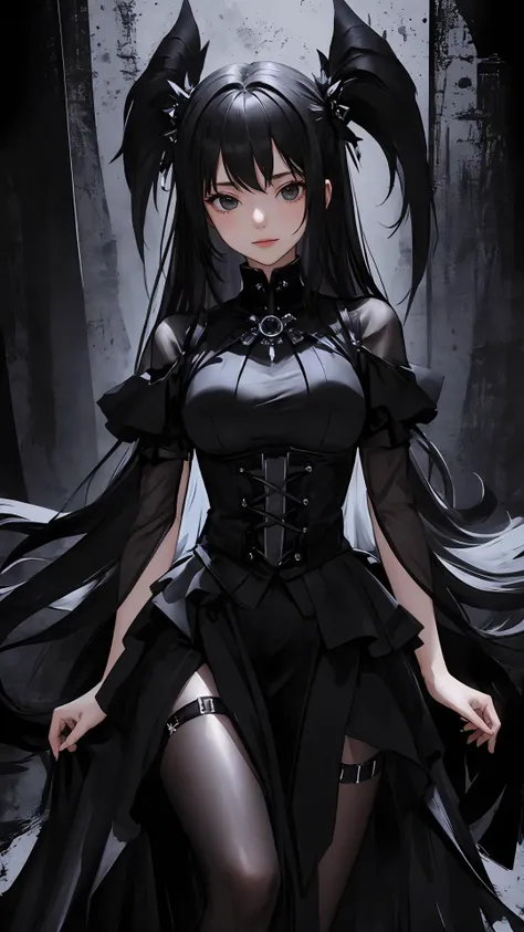 (best quality:1.2), (masterpiece:1.2), looking at viewer, (black theme),