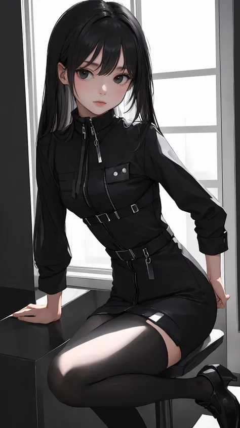 (best quality:1.2), (masterpiece:1.2), looking at viewer, (black theme),