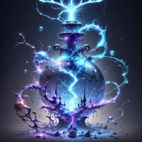 <lora:ThunderMagic-22:0.8>, thundermagic , excessive energy , charged aura,
fantasy, (magic liquid potion:1.2) ,