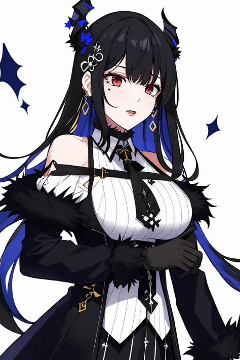 score_9, score_8_up, score_7_up, score_6_up, uncensored, Yukinoshita yukino, black hair, long hair, blue eyes, sweating, BREAK (masterpiece:1.2), best quality, high resolution, (detailed eyes:1.3), perfect lighting, (perfect hands, perfect anatomy), hearts, pleasured, (small breasts:1.3), 1girl, breasts, dress, rating:safe, purple_dress, tiara, hands_on_hips, solo, cleavage, jewelry, hand_on_hip, fur_trim, long_sleeves, detached_collar, seductive smile,  