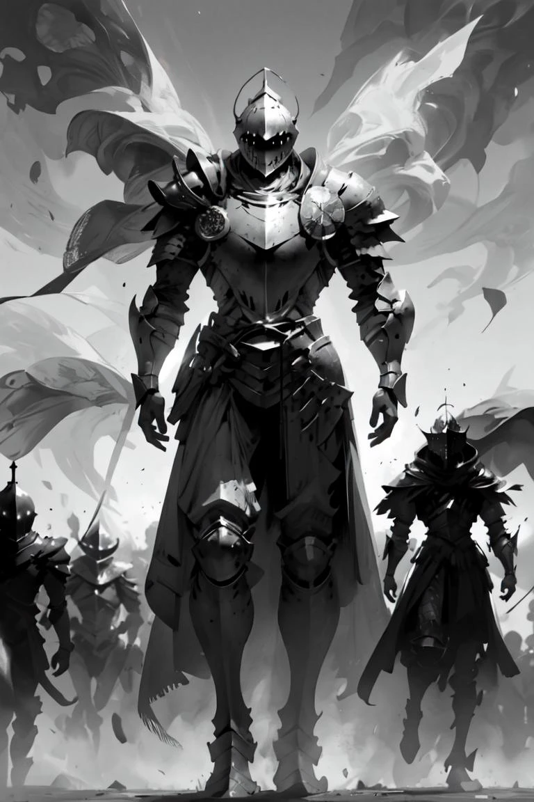 (best quality, ultra detailed, profound), overlooking, standing, stance, knight, armor, helmet, <lora:knight:0.8>, shadow, <lora:shadow_lora:0.9>, <lora:people_count_slider_v1:2>,
