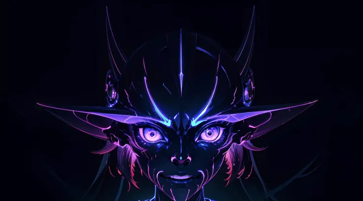 In the digitally rendered world of an anime, a nocturnal goblin with augmented features emerges. Picture a highly detailed painting capturing this creature with luminous cybernetic enhancements seamlessly integrated into its wild and eerie appearance. Its onyx skin reflects the glow of neon circuits, casting an otherworldly aura. The sharp, angular features of its face suggest intelligence and cunning, while its slender frame seems to meld into the shadows. This high-definition image captivates with its intricate details and evokes a sense of wonder at the melding of fantasy and technology.
( Style-DoF, Style-DA)  Style-EMCG