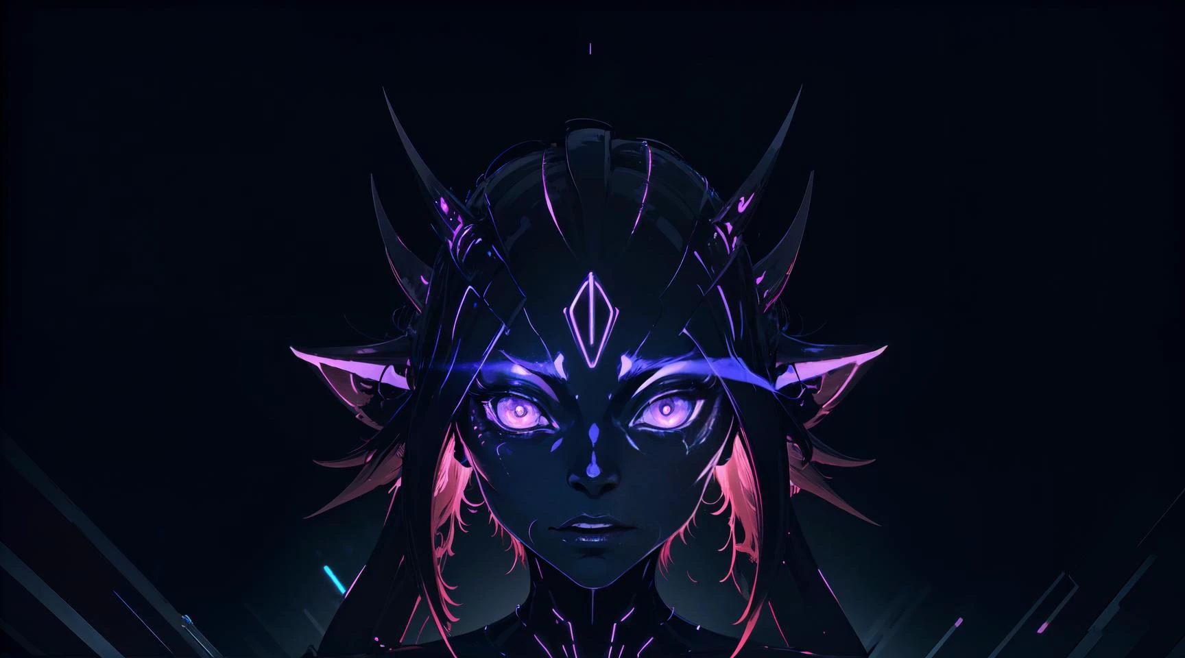 In the digitally rendered world of an anime, a nocturnal goblin with augmented features emerges. Picture a highly detailed painting capturing this creature with luminous cybernetic enhancements seamlessly integrated into its wild and eerie appearance. Its onyx skin reflects the glow of neon circuits, casting an otherworldly aura. The sharp, angular features of its face suggest intelligence and cunning, while its slender frame seems to meld into the shadows. This high-definition image captivates with its intricate details and evokes a sense of wonder at the melding of fantasy and technology.
( Style-DoF, Style-DA) Style-EMCG