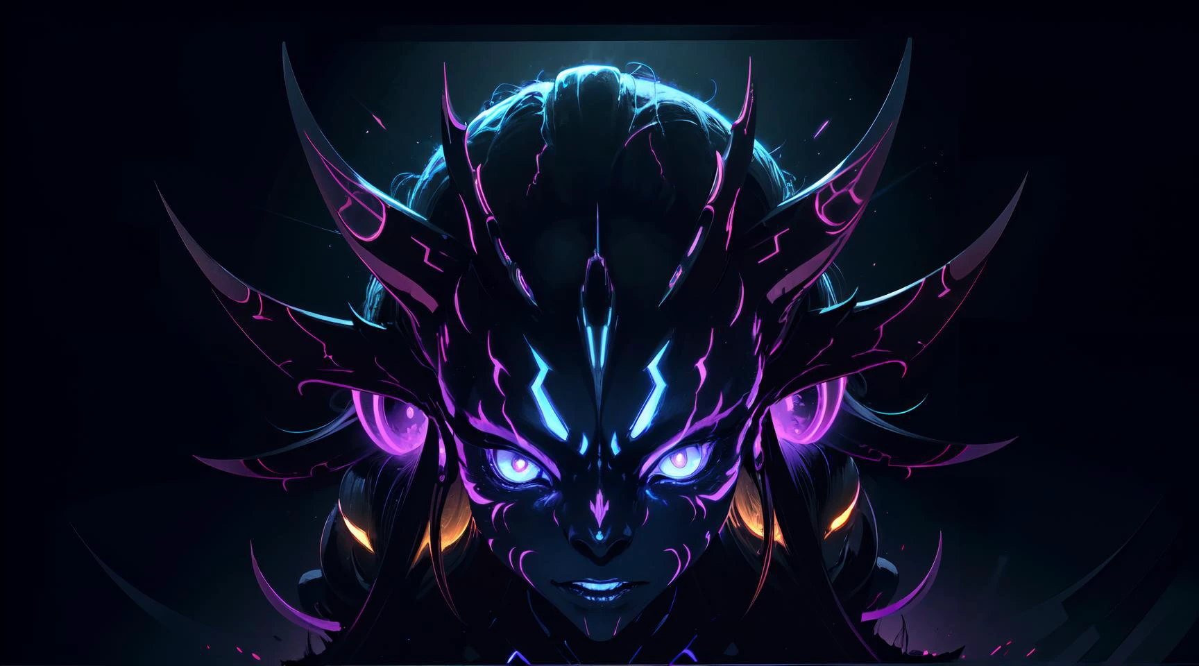 In the digitally rendered world of an anime, a nocturnal goblin with augmented features emerges. Picture a highly detailed painting capturing this creature with luminous cybernetic enhancements seamlessly integrated into its wild and eerie appearance. Its onyx skin reflects the glow of neon circuits, casting an otherworldly aura. The sharp, angular features of its face suggest intelligence and cunning, while its slender frame seems to meld into the shadows. This high-definition image captivates with its intricate details and evokes a sense of wonder at the melding of fantasy and technology.
( Style-DoF, Style-DA) Style-EMCG