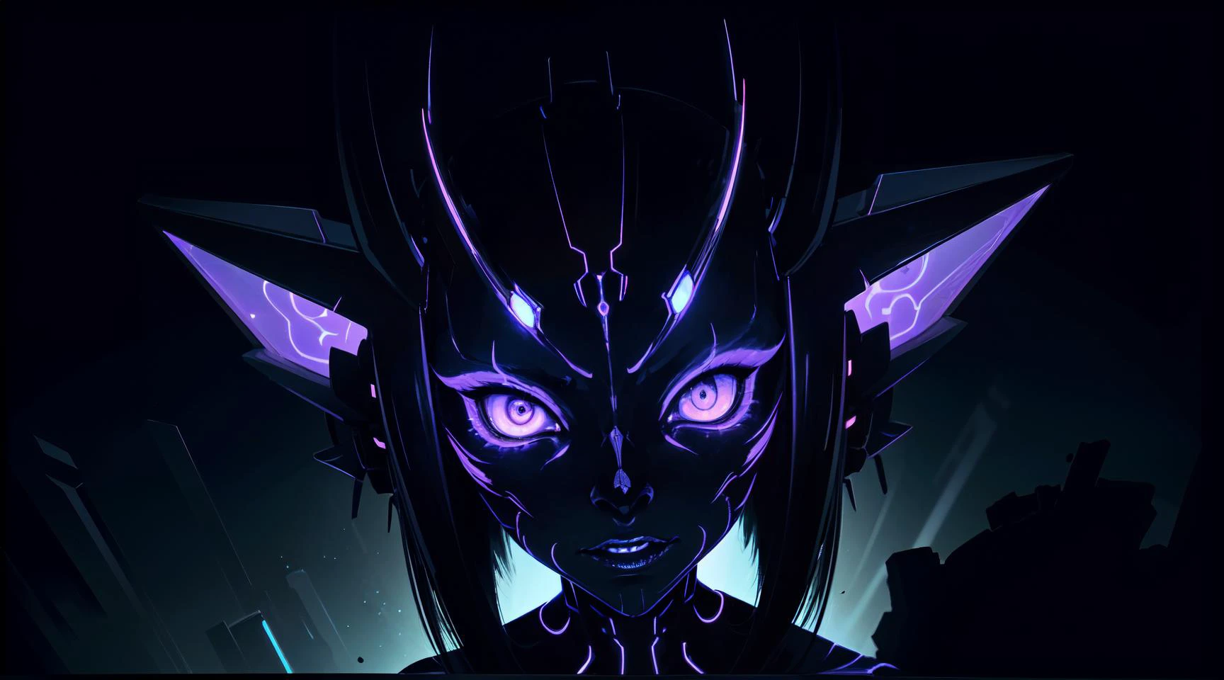 In the digitally rendered world of an anime, a nocturnal goblin with augmented features emerges. Picture a highly detailed painting capturing this creature with luminous cybernetic enhancements seamlessly integrated into its wild and eerie appearance. Its onyx skin reflects the glow of neon circuits, casting an otherworldly aura. The sharp, angular features of its face suggest intelligence and cunning, while its slender frame seems to meld into the shadows. This high-definition image captivates with its intricate details and evokes a sense of wonder at the melding of fantasy and technology.
( Style-DoF, Style-DA) Style-EMCG