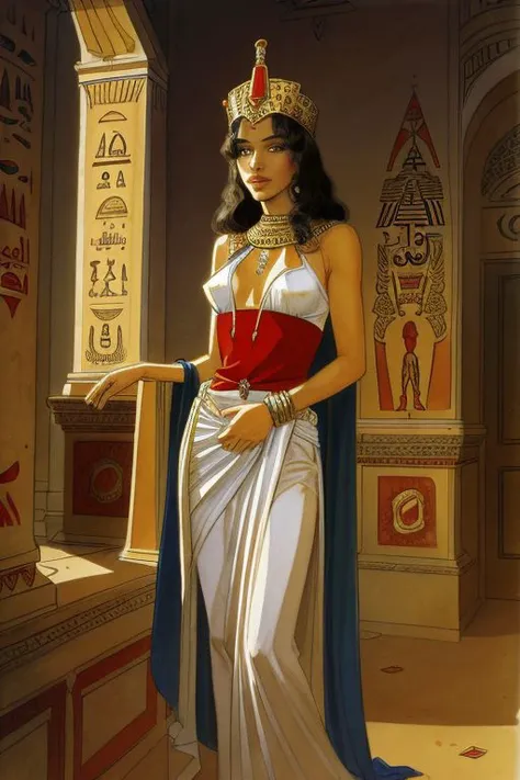 Queen of Egypt, illustration by Jean-Pierre Gibrat