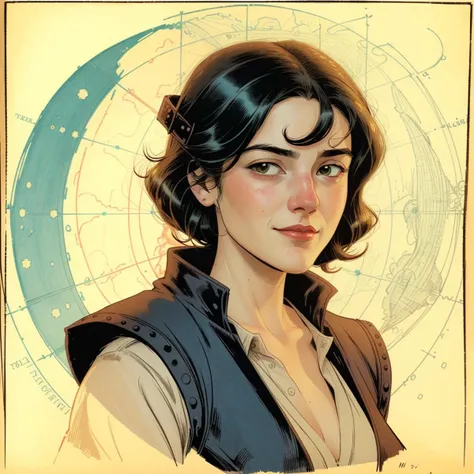 Illustration, science fiction, female