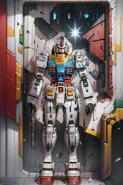 inbox\(ttp\), (8k, RAW photo, best quality, masterpiece:1.2), full body, ((in a toy box with window)), (beautiful detailed face), (beautiful detailed eyes) ,solo, on the desk,1girl,chibi,cute,younger,
<lora:GundamRX78v4:0.8> a giant (Gundam rx78 1.2) robot with a rocket launcher and Shield, in the middle of the battlefield; (Upper Body1.2), and ruins, sparks, and flames surround it, Steel, edge rust, and edge wear, (extremely detailed CG unity 8k wallpaper), realistic, highest quality, ((scifi)), lens flare, ((light sparkles)), unreal engine, digital painting, Style-TronLegacy-8v-B, trending on ArtStation, trending on CGSociety, Intricate, High Detail, dramatic, realism, beautiful and detailed lighting, shadows <lora:itrobo2022:0.4>opt-6000,<lora:RX78_V1:0.2>
<lyco:inboxgirl_V2.1_loha-000022:0.65>,
