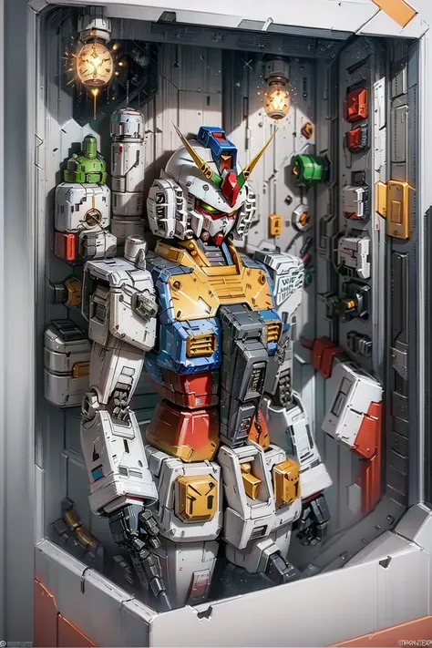 inbox\(ttp\), (8k, RAW photo, best quality, masterpiece:1.2), full body, ((in a toy box with window)),  (beautiful detailed face), (beautiful detailed eyes) ,solo, on the desk,1girl,chibi,cute,younger,
<lora:GundamRX78v4:0.8> a giant (Gundam rx78 1.2) robot with a rocket launcher and Shield, in the middle of the battlefield; (Upper Body1.2), and ruins, sparks, and flames surround it, Steel, edge rust, and edge wear, (extremely detailed CG unity 8k wallpaper), realistic, highest quality, ((scifi)), lens flare, ((light sparkles)), unreal engine, digital painting, Style-TronLegacy-8v-B, trending on ArtStation, trending on CGSociety, Intricate, High Detail, dramatic, realism, beautiful and detailed lighting, shadows <lora:itrobo2022:0.4>opt-6000,<lora:RX78_V1:0.2>
<lyco:inboxgirl_V2.1_loha-000022:0.65>,