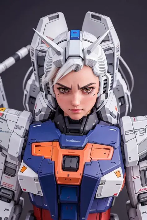 <lora:gundamRX782OutfitStyle_v10:0.8> , gundam\(rx78\), NSFW, Photograph, ultra detailed, best quality, (photorealism:1.4), delicate, beautiful girl, detailed face, skin texture, beautiful eyes, long hair, (hair up:1.2), cosplay, dynamic pose, dynamic angle, headwear, perky breasts, bra lift, breasts slip, high detail, HD, ultra realism, field of view, trending on 500px