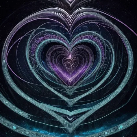 ((best quality)), ((masterpiece)), ((realistic)), (detailed), (heart:1.3) __constructor__ (Spiral lines,waterfall,Amethyst,Azure ,Circulation,Quantum entanglement,Superfluid magic:1.0), ((masterpiece)), absurdres, HDR, <lora:add_detail:1>, <lora:LowRA:0.5>