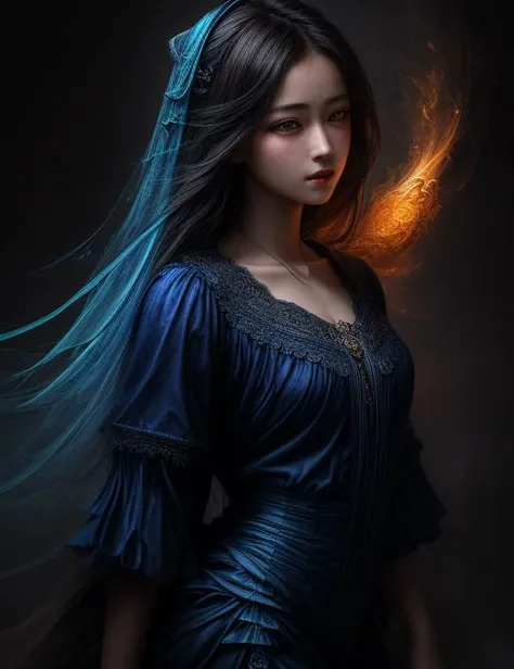 ((best quality)), ((masterpiece)), ((realistic)), (detailed), girl casting (Radiating,Seraphic,Turbulence,Amorphous,Indigo ,rainbow,Cone magic:1.0), ((masterpiece)), absurdres, HDR, <lora:add_detail:1>, <lora:LowRA:0.5>
