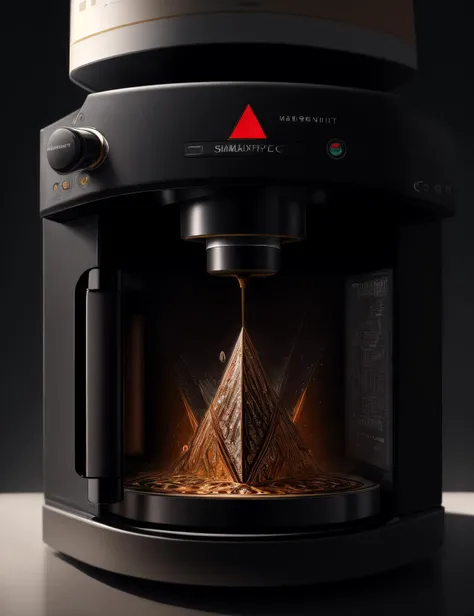 ((best quality)), ((masterpiece)), ((realistic)), (detailed), coffee machine (Singularity,Liquid crystal,Translation,Electric current,Triangle ,dust devil,Enrapturing magic:1.0) ((masterpiece)), absurdres, HDR, <lora:add_detail:1>, <lora:LowRA:0.5>