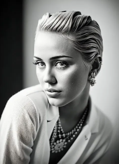 arafed photo of a woman with a very short blond hair, madonna, madonna portrait, detailed portrait of madonna, by Clifford Ross, unreleased, madonna genderbend elegant, inspired by Herb Ritts, photography of albert watson, steven meisel photography, platon, ellen von unwerth, by Herb Ritts, albert watson, inspired by George Hurrell