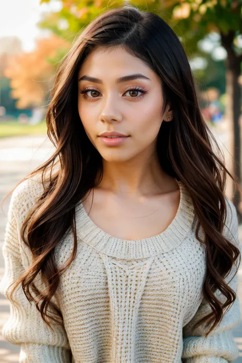 S360_XxlaynaMarie, (24 years old), long hair, modern photo, (wearing edgPO pullover, edgPO), <lora:edgPullovers:1>, (wearing leggings), (35mm, F/2.8) Photo Focus, DOF, Aperture, insanely detailed and intricate, character, hypermaximalist, beautiful, revealing, appealing, attractive, amative, hyper realistic, super detailed, beautiful woman, ((detailed eyes)), long eyelashes, (glossy lips), in the park