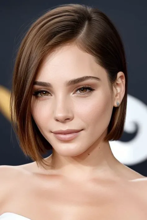 (CR-Andre4Duro-sstylerdurden879:0.9), photo of woman, grey background, (undercut hair:1.0), (oiled shiny skin:1.0), closeup, (tilted angle shot:1.1),