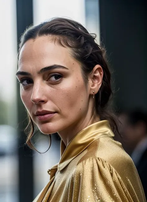 perfect cinematic shoot of a beautiful woman (EP4dr14n4Ug4rt3:.99), a woman standing in a (simple camp), perfect high ponytail, wearing sexy (Gold Pink  shoulder cape :1.2), (people in background:1.1), (detailed background:1.1), (face focus), modelshoot style, (extremely detailed CG unity 8k wallpaper), professional majestic (photography by Frieke Janssens:1.1), 24mm, exposure blend, hdr, extremely intricate, High (Detail:1.1), dramatic, soft cinematic light, (looking at viewer), (detailed atmosphere), 8k, highly detailed, rich environment, 4k textures, soft cinematic light, elegant, ((((cinematic look)))), soothing tones, insane details, hyperdetailed,  ("Dreams into reality with SDKoh!":1.1), (epiCPhoto)