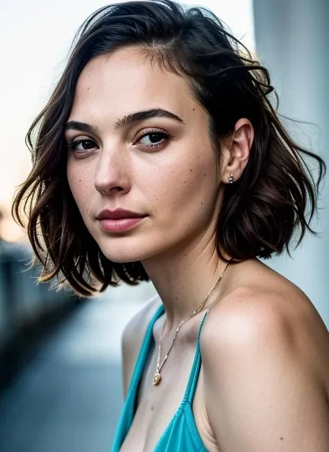 close up portrait of sks woman , by Flora Borsi, style by Flora Borsi, bold, bright colours, ((Flora Borsi)), by Ansel Adams, <lora:lora-small-gal-gadot-v1:1>