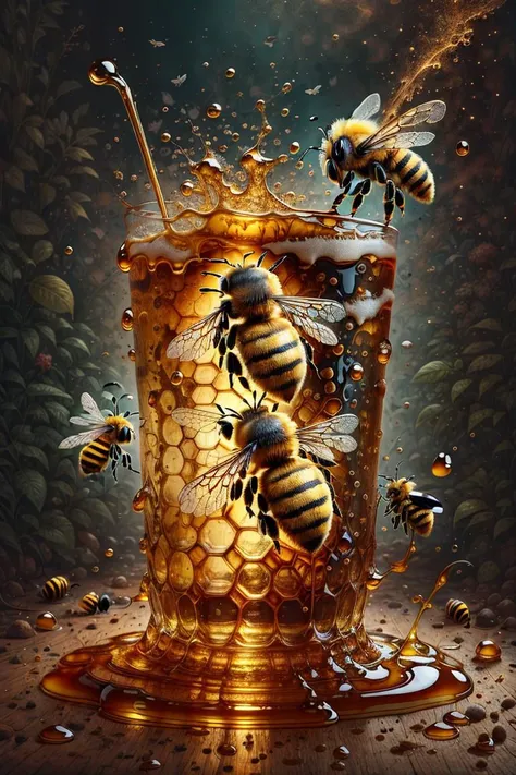 <lora:honey-bee-style-darquelilly-v1:1> honeybeestyle, soda