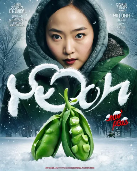 cinexart title: "Snow Peas" movie poster <lora:cinexart:1>