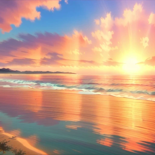 the ocean at sunset <lora:supercrooks:1>