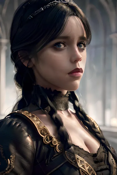 Wednesday Adams, goth, cute black dress, cleavage, horror, black hair, 4k,
(mature:1.2) Style-Princess, 30 years old, w3day_14, masterpiece, best quality, highest quality, cinematic lighting, (volumetric lighting), extremely detailed CG unity 8k wallpaper, focused, 8k wallpaper, 4k wallpaper, extremely detailed, ultra realistic, photorealistic, sharp focus, absurdres, (HDR:1.2), (high contrast), photograph, detailed and intricate, instagram, portrait, highly detailed, digital painting, artstation, concept art, smooth, sharp focus, illustration, cinematic lighting
<lora:Wednesday:1>