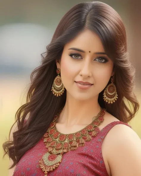 hires headshot photo of icrz woman studio quality, looking straight at viewer, detailed ethnic dress, canon 5D, f/2, background bokeh <lora:ICRZ_Ileana_Dcruz_SD15_LoRA:1>
