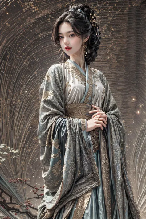 <(best quality, extremery best quality, masterpiece:1.4), (realistic, intricate details:1.4), (photorealistic:1.4), (extremely intricate:1.4), highres, ultra highres, ultra detailed, ultra-detailed, absurdres, incredibly absurdres, extremely detailed, high quality, high resolution, hyperrealistic, ultra-realistic, hyper-detailed, top quality, best, fine detail, massive detail, Highly detailed, extreme detailed, highest detailed, high-res, absolutely resolution, reflection, (refraction:1.4), (hyperrealism:1.4), ultra realistic details, highly intricate details>, BREAK, (1girl:1.3), solo, looking at viewer, (young cute beautiful 18-year-old girl:1.4), 3d face, (hand of Guido Daniele:1.4), beautiful girl, Beautiful face, pretty, girlface, kpop idol, supermodel, stunning innocent symmetry face, perfect body, medium breast, slim waist, slim legs, (high detailed skin:1.5), glowing eyes, goddess, natural skin texture, shiny skin, White skin, Beautiful detailed face, detailed face, real skin texture, cute delicate face, finely detailed face, golden ratio, golden ratio face, expressive eyes, perfect face, perfect skin, flawless face, clear face, shiny hair, pale skin, Proper body proportion, perfect anatomy, realistic skin texture, luscious lips, glossy lips, natural makeup, beautiful bright pupils, slender figure, intricate eyes, detailed pupils, detailed face and eyes, longeyelashes, blush, good hand, perfect hands, pretty face, beautiful female bodies, finely detailed skin, oily shiny skin, clean facial features, an extremely delicate and beautiful, cute & girly, beautiful detailed eyes, stars in the eyes, detailed simmetric eyes, perfect smooth skin texture, BREAK, (((((brilliant colors, (joshua middleton comic cover art, theater dance scene, hypermaximalist, ink painting, instagram contest winner, model pose, fashion color scheme, trending on cgsociety, playful illustrations, imaginative overlays, artistic fusion, fantastical scenes, evocative narratives, striking visuals:1.3), (Glowing ambiance, enchanting radiance, luminous lighting, ethereal atmosphere, mesmerizing glow, evocative hues, captivating coloration, dramatic lighting, enchanting aura:1.2), (moon, palace, Hibiscus, nymphaea, plum blossoms, a girl in hanfu, melanchonic soft light, photorealistic faces, moody lighting:1.4), (night, Night time, moon light, Golden Hour, sky, landscape, stars, starry, galaxy sky, milky way, night sky full of stars:1.2), (dancing, mountain, river, old tree, Ribbon, Elegant, She soared through the air in her flowing dress and fluttering ribbons, Graceful and graceful, pine trees, birds, moss, there is orange cat sitting near girl:1.2), (hanfu, ornaments detailed, traditional clothes, braids, water, jewelry, chinese clothes, earrings, sash, long sleeves, tree, petals, hair ornament, floating hair, dress, rock, falling petals, flower, chinese traditional architecture, ancient art, chinese style, Chinese, lake background, chinese buildings, misty lake, ancient chinese background, after the rain, wet grass and trees, waterfall, flying splashes, flying petals, leaves, bloom, bloom effect, surrounded by heavy floating petal flow, petal, leaves falling from the tree, peaceful atmosphere, mountainous backdrop, authentic cultural experience, quiet whispers, hushed conversations, tranquil silence, crisp air, soulful melodies, a sense of belonging, bonding with nature, quiet reflection, random patterns, energetic movement, bold colors, dynamic texture, spontaneous creativity:1.2), (smile, blush, Pink hair, Pink eye, long hair, Pink eyelashes, Pink lips, Pink lip colour, Eyes glowing Pink, flat bangs, happy expression, warm smile, cute smile, smiling:1.4), (long_hair, mountain background, forest, river in background, landscape, water reflection, outdoors:1.3), (mountains, breeze, dust is drifting, ethereal, scenery, nature, mysterious background, fog, wind:1.2), (iridescent colors, Iridescence, mysterious, fantasy background, fantasy, open mouth:1.2), (Luminescent Particles:1.3), (fullbody:1.2), (eye focus, face focus, character focus, close-up face:1.2), (dutch angle, cowboy shot:1.3), colorful refraction)))), BREAK, <hyper realistic DSLR photo, Nikon D5, cinematic portrait, portrait, ultra sharp, analog film photography, film emulation, bokeh, blurry noise background, watercolor, available light, detailed light, volumetric fog, beautiful lighting, Rembrandt lighting, Cinematic, pixel art, game art, key visual, surreal, PBR Texturing, Anisotropic Filtering, Maximum Clarity And Sharpness, Albedo And Specular Maps, Multi-Layered Textures, Surface Shading, Sub-Pixel Convolution, Sub-Pixel Convolution, Accurate Simulation Of Light-Material Interaction, blurry foreground, broad light, volumetric light effect, matte painting, perfectly defined features, volumetric lighting, Tone Mapping, Lumen Reflections, Global illumination, Ray Tracing, Screen Space Global Illumination, Accent Lighting, 32k, Natural Lighting, volumetric, cinematic masterpiece, Rule of thirds, high dynamic range, Multi-exposure HDR capture, cinematic render, game cg cinematic, atmospheric perspective, scene, epic dynamic frame, motion blur, ((cinematic look, Film look)), rim light, 4k textures, adobe lightroom, photolab, insane details, hyperdetailed, exposure blend, professional color grading, professional color correction, aerial perspective, particles and dust in beams of light, cinematic scene, dynamic lighting, sharp details, lomography, soft focus, light leaks, bold hues, atmospheric depth, (explosive light and shadow:1.2), aesthetics, intricate designs, ultra realistic digital art, (zentangle, mandala, tangle, entangle), (fractal art), elegant, vivid colours, floating particles, particles, dramatic, epic, (ink drawing, oil painting detailed), RAW, huge filesize, extremery detailed CG, Photo, 8k uhd, cinematic atmosphere, trending on artstation, award-winning glamour photograph, highly detailed photo, official art, beautiful and aesthetic, unity 8k wallpaper, beautiful, highly detailed CG illustration, best illustration, intricate, Amazing, emotional, analog, painting, digital painting, concept art, Oil Painting, illustration, Classical art, Renaissance, Romanticism, Neoclassicism, Color Palette, depth and contrast, Vibrant colors, saturated, rich saturation, color harmony, vivid palette, concept-art, design style, detail character, concept render, colorful, analog photography, dreamy atmosphere, specular highlights, atmospheric lighting, (dynamic angle, dynamic pose :1.3), (shiny, clothes reflecting light, lens flare, bloom effect, light particle, lens glare:1.3), realistic light, realistic lighting, cinematic light, (cinematic lighting), light in the face, soft lighting, saturated colors, detailed background, sharp focus, 8k high definition, perspective, Master Composition, roughness, post-processing, soft shadows, realistic shadows, ambient occlusion, ray-tracing, subsurface scattering, photon mapping, physically-based rendering, octane rendering, unreal engine 5, ue5 rendering, Adobe After FX, dslr, RTX, Best character details, radiosity, sharp, antialiased, RAW photo, HDR, 8k, 4k, (((Photographed by Roger Deakins, using a RED Monstro 8K VV camera and a series of high-end lenses))), ((Hasselblad photography)), (film grain:1.4), Kodak portra 400, ((Fujifilm X-T5)), professional photograph, depth of field, caustics, Broad lighting, diffuse lighting, rim lighting, two tone lighting, textile details, visible pores, high resolution scan, professionally color graded, photographic reality, automatic white balance, best lighting, detailed shadow, high contrast, strong light and shadow>, (PureErosFace_V1:0.3), (ulzzang-6500:0.7), <lora:epiNoiseoffset_v3:2>, <lora:add_detail:0.7>, <lora:hipoly_3dcg_v7-epoch-000012:0.7>, (kbxll:0.7), <lora:more_details:0.7>, <lora:anxiang:0.55>