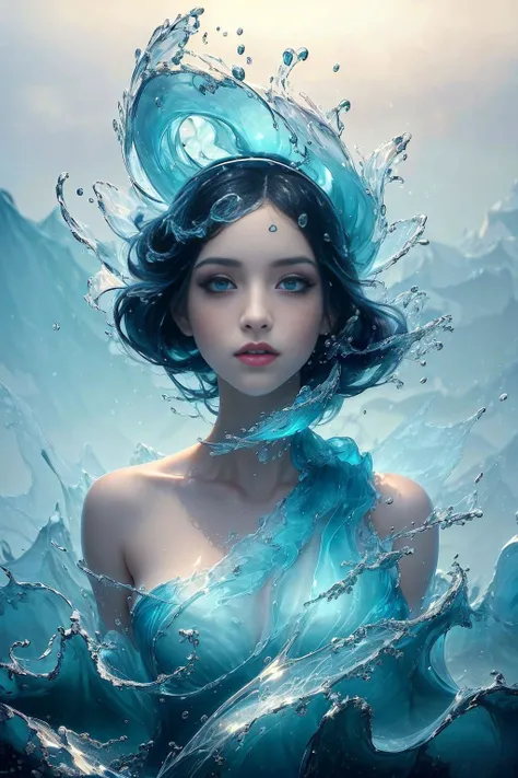 (masterpiece, top quality, best, official art, beautiful and aesthetic, long exposure:1.2), fluid movement, captivating patterns,
1 girl, freckles, jade eyes, black lob hair,
portrait, solo, upper body, looking at viewer, detailed background, detailed face, <lora:CrystallineAI-000009:0.8>, crystallineAI, elemental water wizard, swirling water, controlling the water, fantasy sorcerer clothes, dynamic pose, floating particles, ethereal dynamic, water, vapor, ocean in background, blue tones, shore, ethereal atmosphere, <lora:waterVFX:0.8>,water clothes,see see-through, Stream of water,water floating,Spiral water