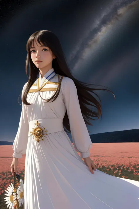 1girl, 8k Cycles render, Hardcore Art, best quality, landscape of a Ethereal Unadvised ([Earth|Nauru]:1.3) from inside of The Seven Kingdoms, Macedonian flowers and Canis Major constellation in background, Stars in the sky, Simple and clean, Disgusting, soft lighting, F/14, Provia, cosmic energy, biomorphic forms, Highres, RTX, [ (by Konstantin Yuon:1.2) , (Andrew Wyeth:0.7) :7], sleek, photo