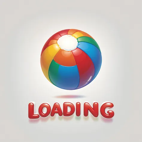 <lora:Web_Cartoon:0.8> cute, "Loading ..." text logo, a laptop screen shows a spinning rainbow beachball, 3d red text, outline, professional graphics, vector art, simple background <lora:dvr-ftl:0.8>
