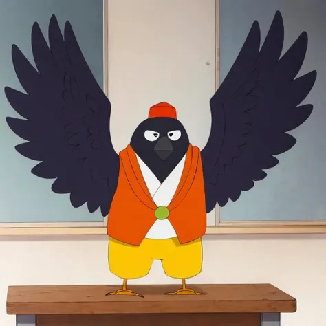 <lora:kurama001:0.7>,<lora:add_detail:1>,<lora:boldline:-0.8>,<lora:noline:0.3>,
classroom,
henchmancrow,crow,
