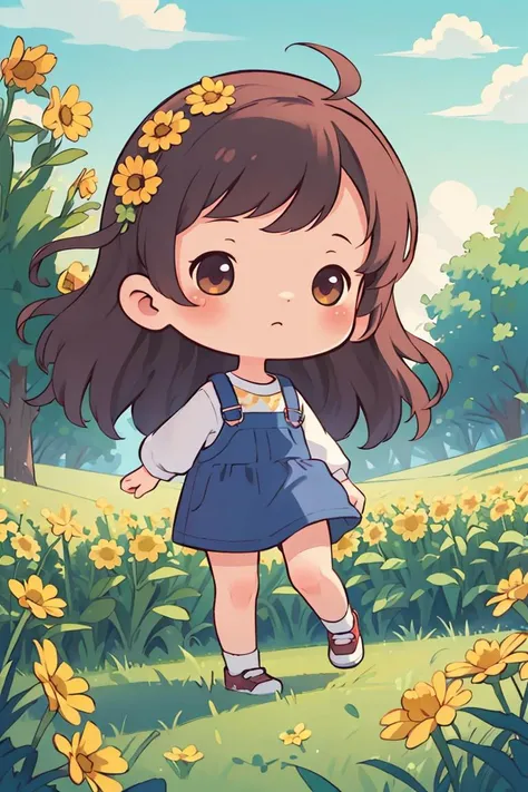 (masterpiece:1.3), (best quality:1.3), 1girl, outdoors, Rapeseed, chibi avatar, <lora:chibi_avatar_v1:0.6>