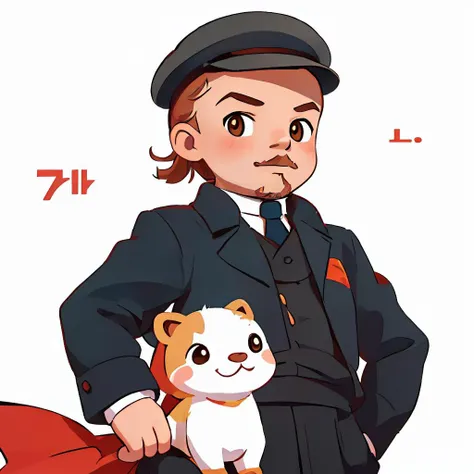 Lenin portrait, glamour 2D cute style children's illustration,
(masterpiece), (best quality), (detailed), (8k), (cinematic lighting), (sharp focus), (intricate), stylised, vibrant, colored, soviet flag, moscow city
<lora:leninvi:0.8> leninvi