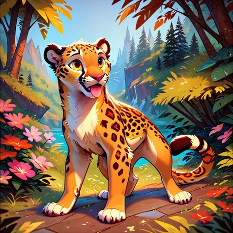 <lora:hamgas-v1e400:1.3>, score_9, score_8_up, score_7_up, score_6_up, rating_safe, source_furry, full-length portrait, feral cheetah, blep, tongue out, detailed background, awesome_background, forest, <lora:neg4all_bdsqlsz_xl_V7:1.0>, <lora:xl_more_art-full_v1:1.0>, blp