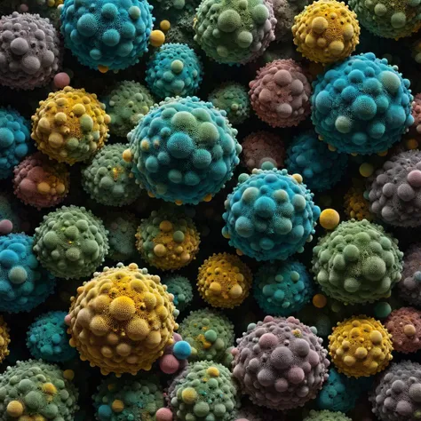 ral-mold,<lora:ral-mold:0.5>,
A model of the molecular structure of buckyballs,made up of mold colonies,is colorful and full of life,fractal art,