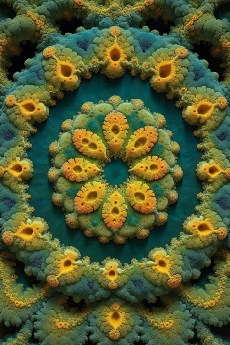ral-mold,<lora:ral-mold:0.5>,
A summoning circle formed by a mold colony,brightly colored and full of life,(fractal art:1.2),