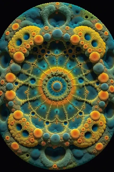 ral-mold,<lora:ral-mold:0.5>,
A summoning circle formed by a mold colony,brightly colored and full of life,(fractal art:1.2),