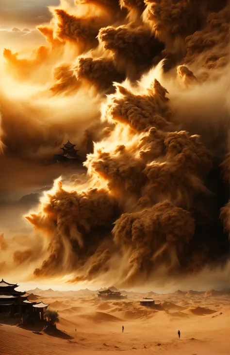 (dramatic, gritty, intense:1.4),masterpiece, best quality, 8k, insane details, intricate details, hyperdetailed, hyper quality, high detail, ultra detailed, Masterpiece, scenerydesert (2)sandstormsunlightlight rayspagoda
bestquality,highdefinition,huadan,bestquality,masterpiece,highres,  <lora:~Q?-lf sandstorm:0.9>